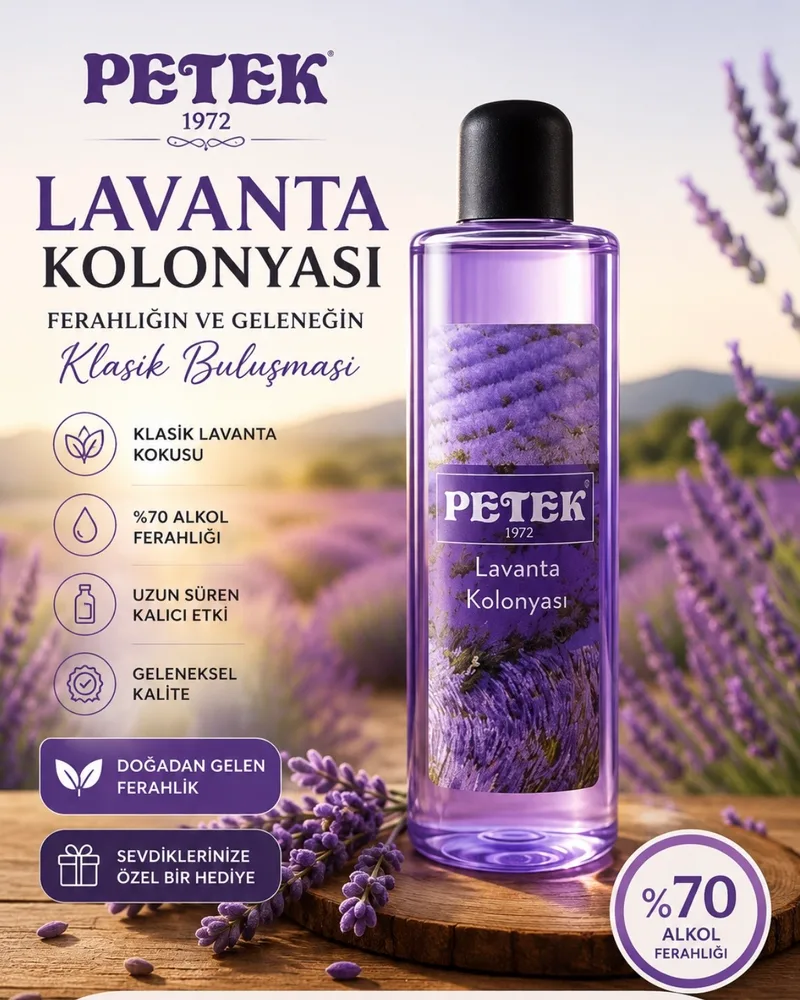 Petek Kozmetik Petek lavanta kolonyası