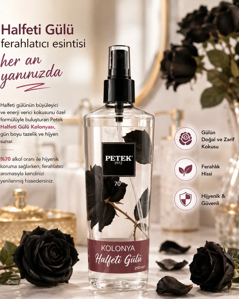 Parfümlü sprey Halfeti gülü kolonyası — fotoğraf 2