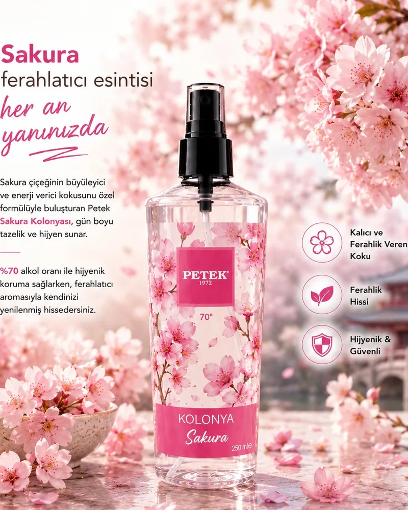 Petek parfümlü Sprey Sakura kolonyası — fotoğraf 2