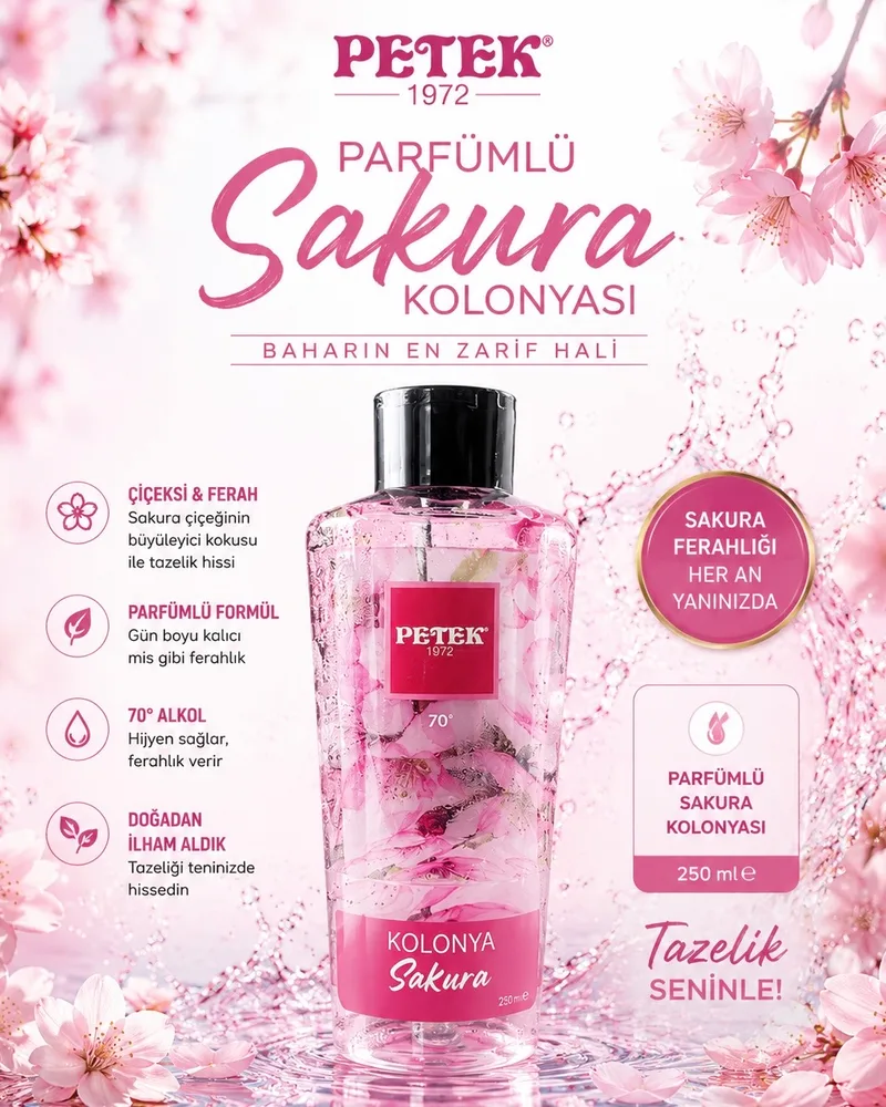 Petek parfümlü Sakura kolonyası — fotoğraf 1