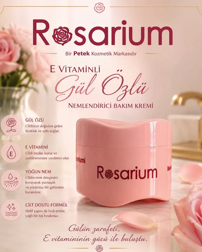 Rosarium Rosarium gül özlü+Jojoba yağlı cilt bakım kremi