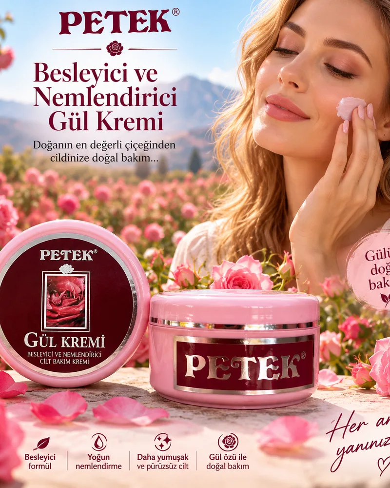 Petek Petek besleyici nemlendirici gül kremi