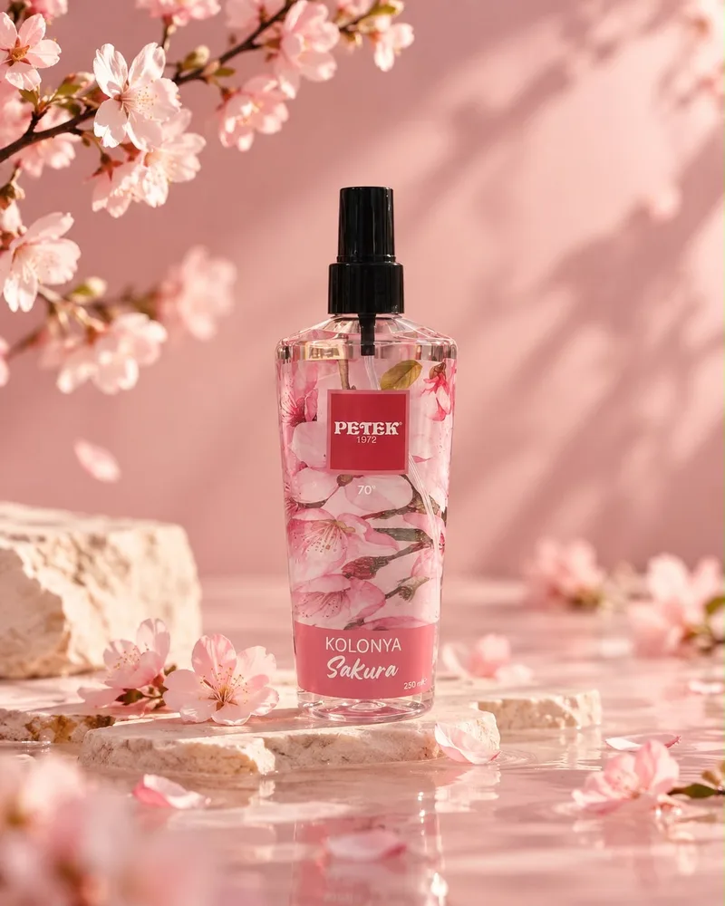 Petek Kozmetik Petek parfümlü Sprey Sakura kolonyası