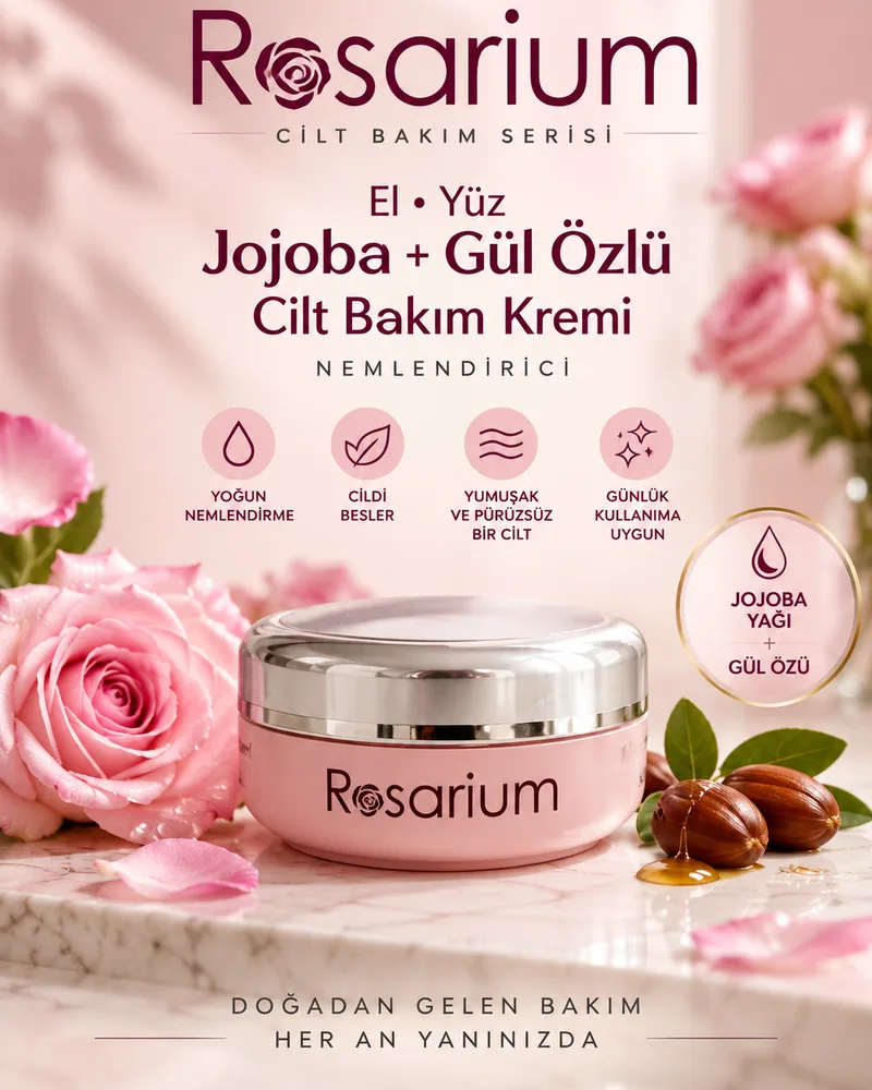 Rosarium Rosarium Jojoba+gül cilt bakım kremi